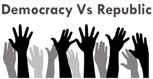 مقایسه دموکراسی و جمهوری